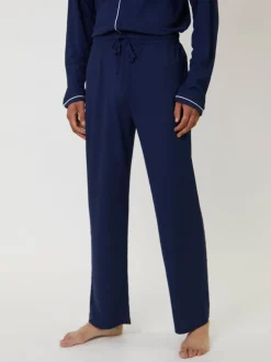 Bleu - Pyjama Loungeable gaufré traditionnel