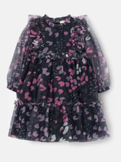 Bleu - Robe Angel & Rocket Cara en maille imprimée