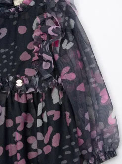 Bleu - Robe Angel & Rocket Cara en maille imprimée