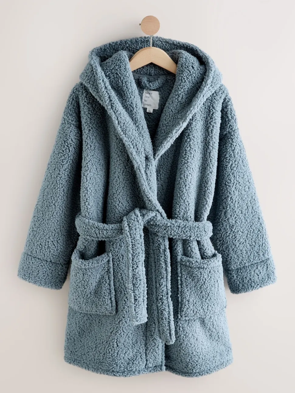 Bleu - Robe de chambre en peluche