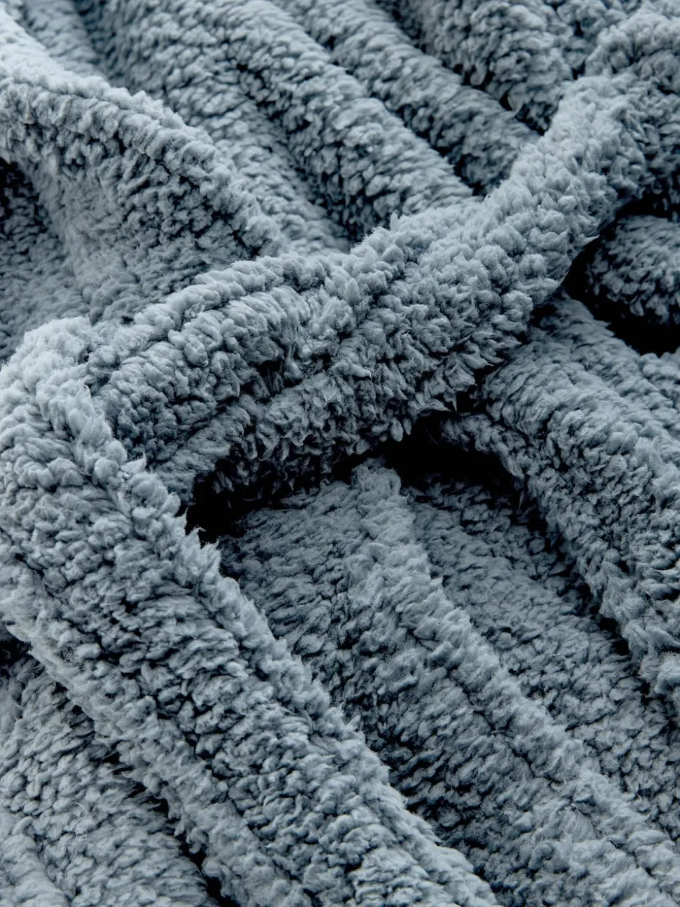 Bleu - Robe de chambre en peluche