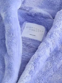 Bleu - Robe de chambre en polaire douce au toucher (9 mois-16 ans)