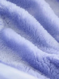 Bleu - Robe de chambre en polaire douce au toucher (9 mois-16 ans)