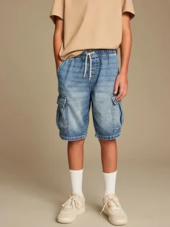 Bleu - Short cargo (3-16ans)
