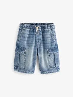 Bleu - Short cargo (3-16ans)
