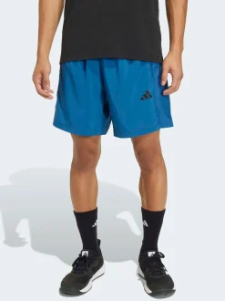 Bleu - Short tissé adidas Workout Essentials Base