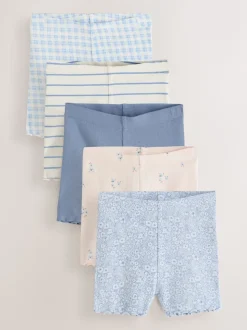 Bleu - Shorts côtelés Lot 5 (3mois7ans)