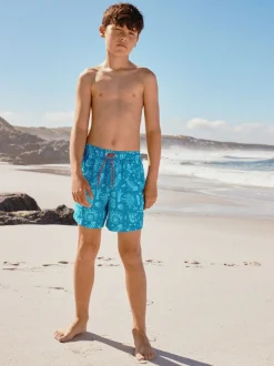 Bleu - Shorts de bain imprimés (3-16yrs)