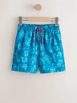 Bleu - Shorts de bain imprimés (3-16yrs)