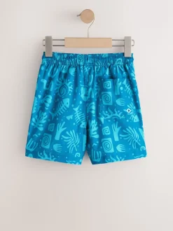 Bleu - Shorts de bain imprimés (3-16yrs)