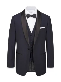 Bleu - Skopes Tailored Fit Newman Check Costume : Veste