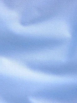 Bleu - Slim Fit (Slim Fit) - Chemises de nuit texturées à double poignet et d'entretien facile