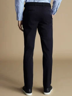 Bleu - Slim Fit (Slim Fit) - Chino Charles Tyrwhitt Français Slim Fit Ultimate sans fer