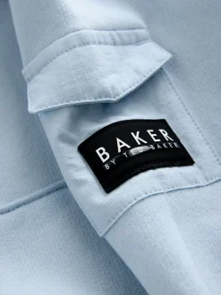 Bleu - Sweat à capuche Baker by Ted Baker oversize en relief