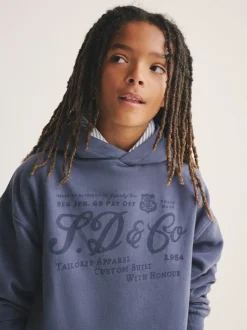 Bleu - Sweat à capuche Superdry