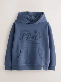 Bleu - Sweat à capuche Superdry