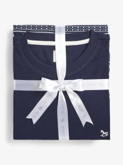 Bleu - The Little Tailor - Pyjama de Noël à motif Fair Isle de renne pour homme