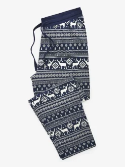 Bleu - The Little Tailor - Pyjama de Noël à motif Fair Isle de renne pour homme