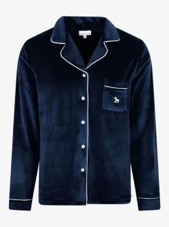 Bleu - The Little Tailor Pyjama de Noël en velours doux de luxe