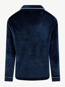 Bleu - The Little Tailor Pyjama de Noël en velours doux de luxe