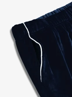 Bleu - The Little Tailor Pyjama de Noël en velours doux de luxe