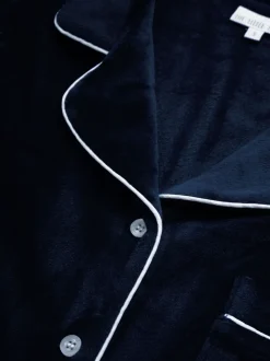 Bleu - The Little Tailor Pyjama de Noël en velours doux de luxe