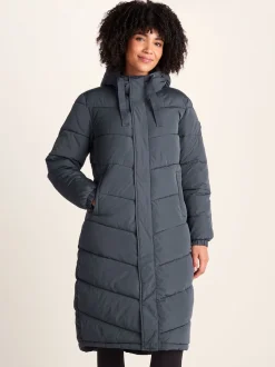Bleu - Tog 24 Raleigh Thermal Padded À capuche Long Coat