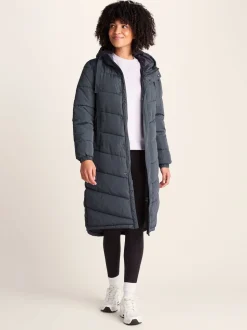 Bleu - Tog 24 Raleigh Thermal Padded À capuche Long Coat