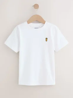 Bleu - T-shirt brodé Manches courtes Stag 4 Pack (3-16ans)