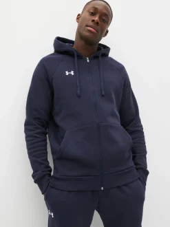 Bleu - Under Armour Rival Fleece Zip Up Hoodie
