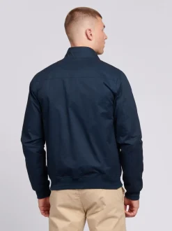 Bleu - U.S. Polo Assn. Veste Harrington en sergé de coton 100% pour hommes