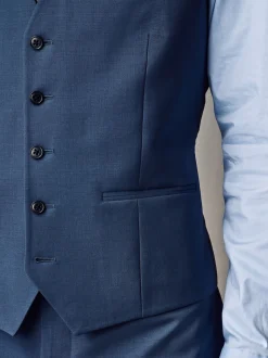 Bleu - Veste Coupe classique en Blend mélangée Motionflex