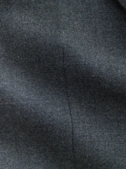 Bleu - Veste de costume habillée en laine mérinos Blend