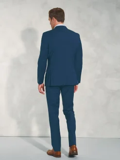 Bleu - Veste de costume habillé lavable en laine mélangée Brook Taverner