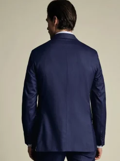 Bleu - Veste slim Charles Tyrwhitt Sharkskin