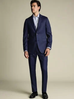 Bleu - Veste slim Charles Tyrwhitt Sharkskin