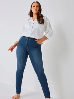 Bleu - Yours Curve Skinny Stretch AVA Jeans