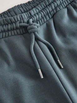 Bleu acier - Ajustement droit - Pantalon de jogging épais décontracté à dos brossé