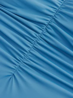 Bleu acier - Maillot de bain bandeau gainant