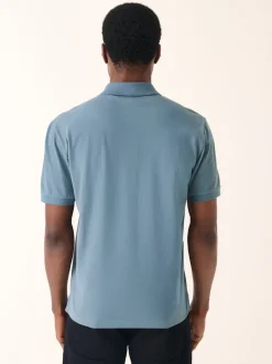 Bleu avio - Ajustement régulier - Polo Manches courtes Pique