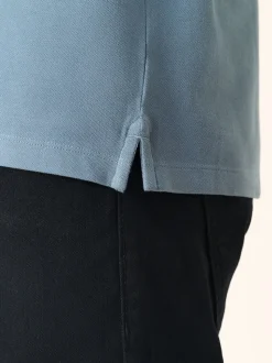 Bleu avio - Ajustement régulier - Polo Manches courtes Pique