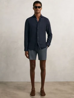 Bleu avio - Short chino casual Reiss Wicket coupe courte