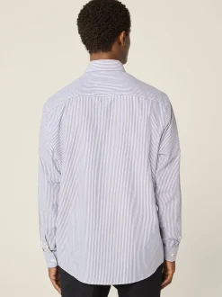 Bleu Bengal - Chemise Oxford boutonnée repassage facile