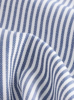 Bleu Bengal - Chemise Oxford boutonnée repassage facile