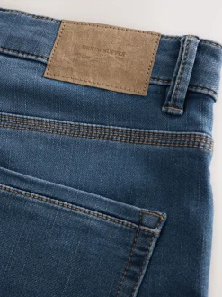 Bleu cendré - Coupe ample - Jeans stretch de confort