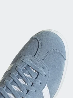 Bleu Chrome - adidas Originals Gazelle Trainers