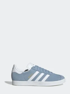 Bleu Chrome - adidas Originals Gazelle Trainers