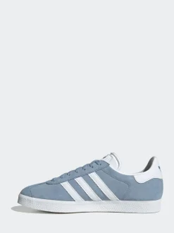 Bleu Chrome - adidas Originals Gazelle Trainers