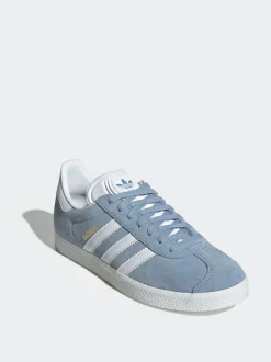 Bleu Chrome - adidas Originals Gazelle Trainers