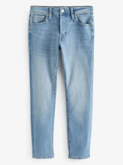 Bleu Chrome - Jean slim JACK & JONES Glenn